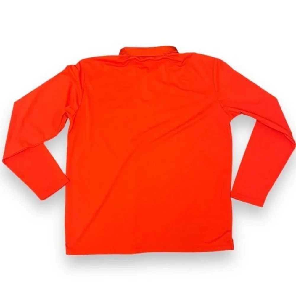 MIER Polo‎ Shirt Men's Size XL Red Long Sleeve Collared 100% Polyester